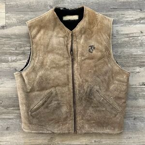 Vintage 40s USMC Lined Suede Deck Vest